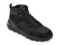 Ghete GEOX negre, U46FDC, din piele naturala