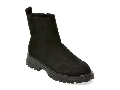 Ghete GRYXX negre, 2823, din piele intoarsa