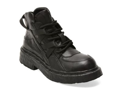 Ghete GRYXX negre, 98803, din piele naturala