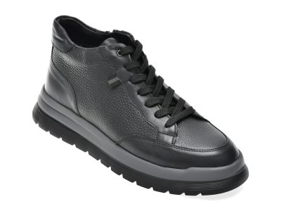 Ghete GRYXX negre, TRL02, din piele naturala