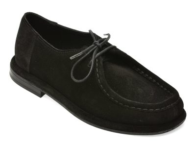 Mocasini EPICA negri, 5002803, din piele intoarsa
