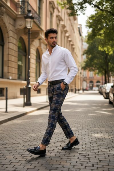 Pantaloni barbati eleganti B1825 D8-4