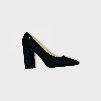 Pantofi cu toc gros - Black
