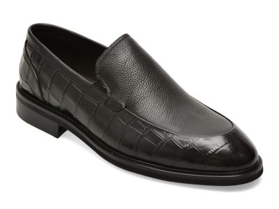Mocasini eleganti EPICA negri, 2478, din piele naturala