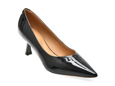 Pantofi eleganti EPICA negri, 5558, din piele naturala lacuita