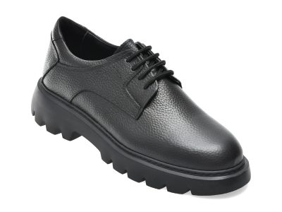 Pantofi eleganti GRYXX negri, TRL04, din piele naturala