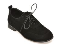 Pantofi EPICA negri, M1158, din piele intoarsa