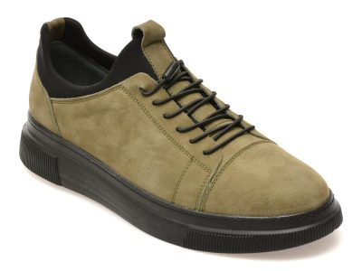 Pantofi GRYXX kaki, BS3810, din nabuc