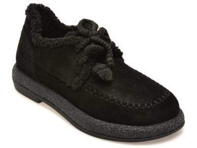 Pantofi GRYXX negri, 3432737, din piele intoarsa