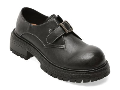 Pantofi GRYXX negri, 3577, din piele naturala