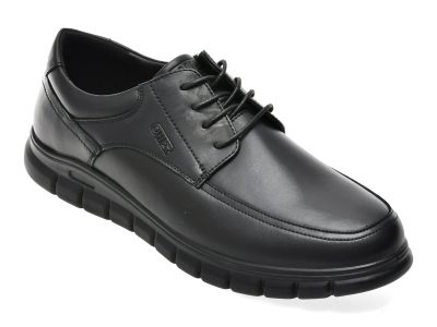 Pantofi OTTER negri, 328022, din piele naturala
