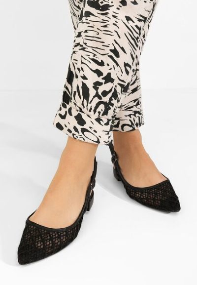 Pantofi slingback Ryvana negri