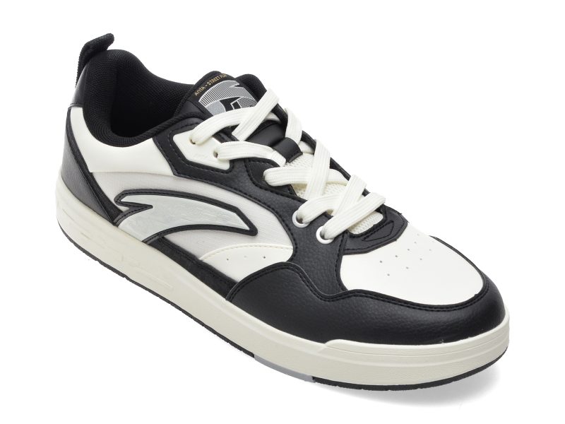 Pantofi sport ANTA alb-negru, 2638052, din piele ecologica