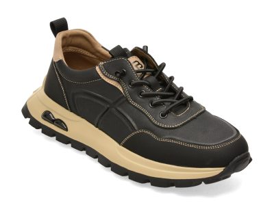 Pantofi sport BITE THE BULLET negri, 70918, din piele naturala