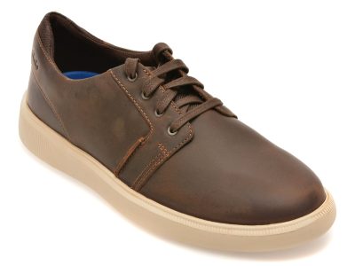 Pantofi sport CLARKS maro, BRODIN SEAM, din piele naturala