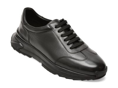 Pantofi sport EPICA negri, 12302, din piele naturala
