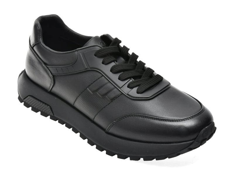Pantofi sport EPICA negri, 690063, din piele naturala