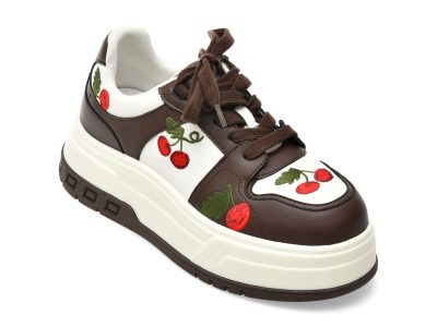 Pantofi sport FLAVIA PASSINI maro, 267715, din piele naturala