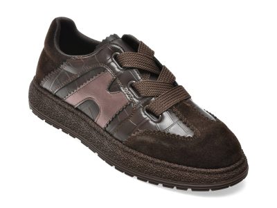 Pantofi sport FLAVIA PASSINI maro, 7835M, din piele naturala