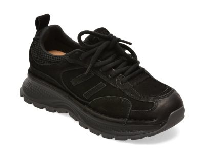 Pantofi sport FLAVIA PASSINI negri, 9011, din nabuc