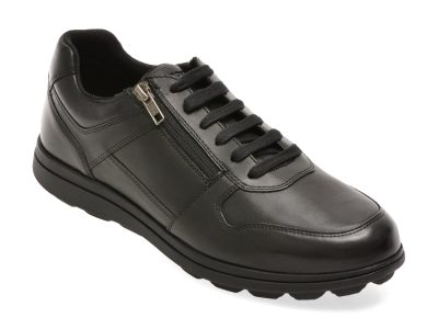 Pantofi sport GEOX negri, U46GRA, din piele naturala