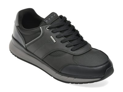 Pantofi sport GEOX negri, U66M6A, din material textil