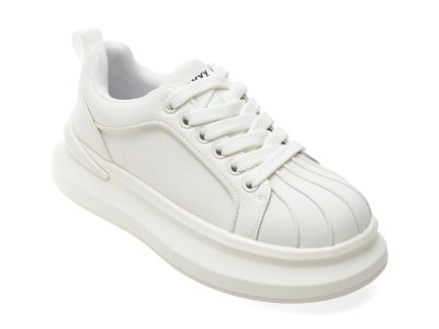 Pantofi sport GRYXX albi, 3753, din piele naturala