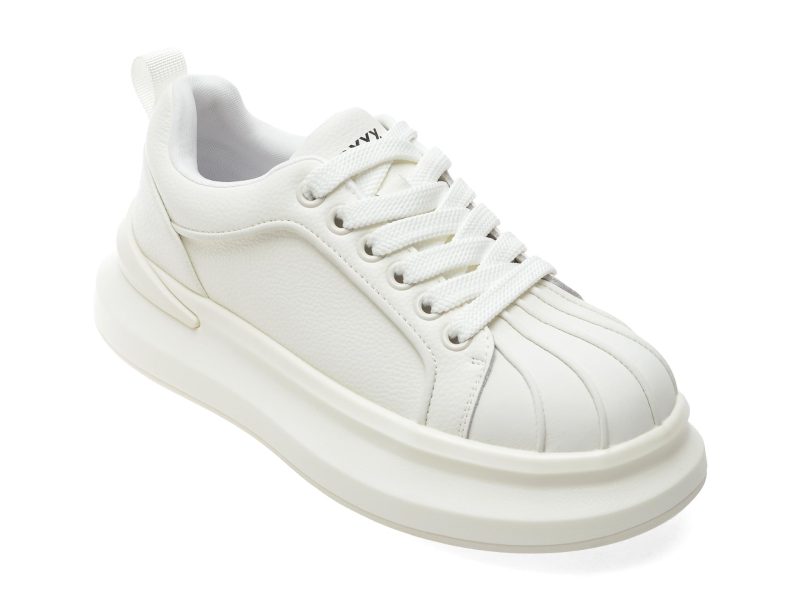 Pantofi sport GRYXX albi, 3753, din piele naturala