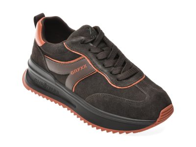 Pantofi sport GRYXX maro, 18708, din piele intoarsa