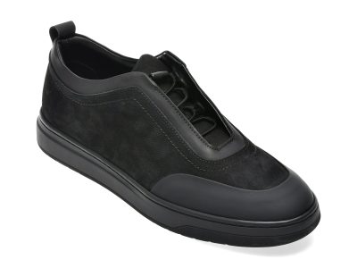 Pantofi GRYXX negri, BF172, din piele naturala