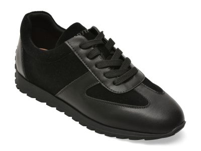 Pantofi sport GRYXX negri, QS975, din piele naturala