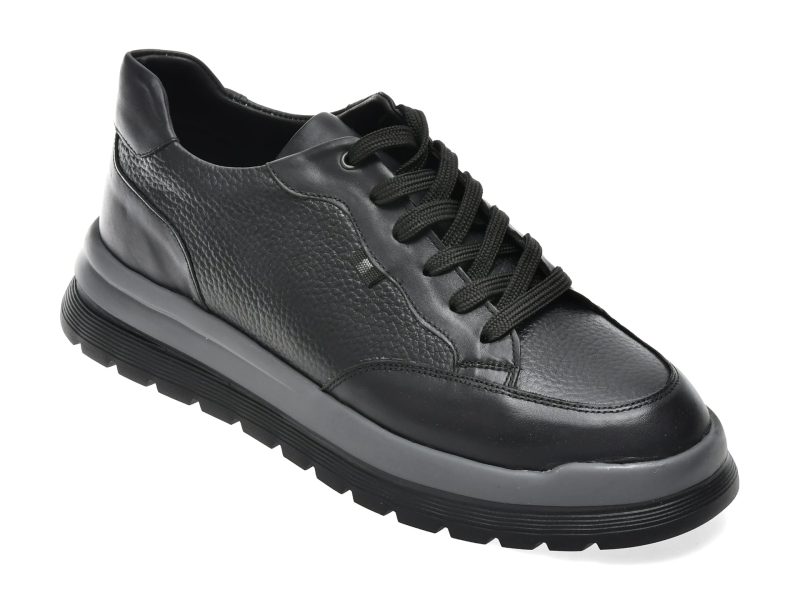 Pantofi GRYXX negri, TRL01, din piele naturala