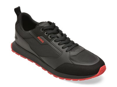 Pantofi sport HUGO negri, 6568, din material textil