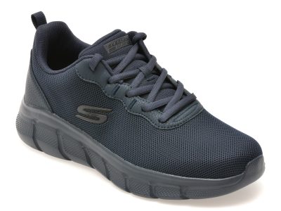 Pantofi sport SKECHERS bleumarin, BOBS B FLEX, din material textil