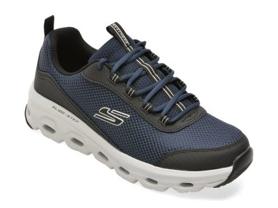 Pantofi sport SKECHERS bleumarin, GLIDE-STEP SOLE, din material textil