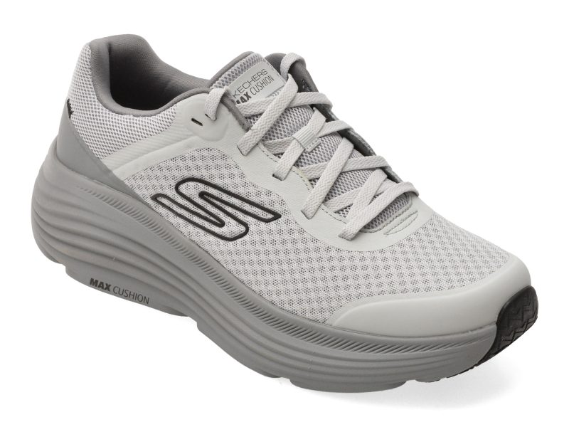 Pantofi sport SKECHERS gri, MAX CUSHIONING ENDEAVOUR, din material textil