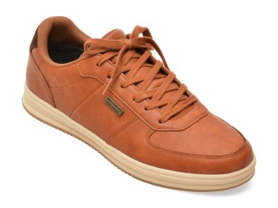 Pantofi sport SKECHERS maro, PALMIRO, din piele ecologica