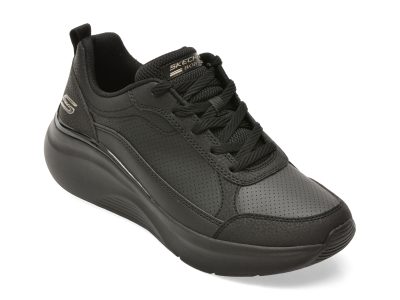 Pantofi sport SKECHERS negri, BOBS B LOVE, din piele ecologica