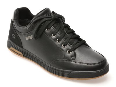 Pantofi sport SKECHERS negri, CAVELL, din piele ecologica