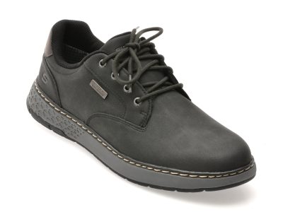 Pantofi sport SKECHERS negri, GARLAN, din piele ecologica