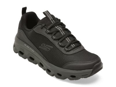 Pantofi sport SKECHERS negri, GLIDE-STEP SOLE, din material textil