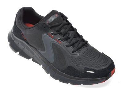 Pantofi sport SKECHERS negri, SKECH-FLEX 4.0, din material textil