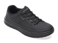 Pantofi sport SKECHERS negri, STERLING, din piele ecologica