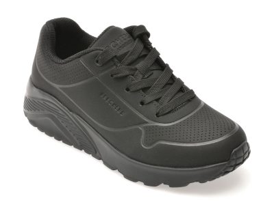 Pantofi sport SKECHERS negri, UNO LITE, din piele ecologica