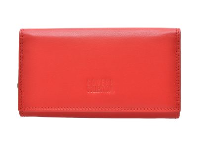 Portofel COVERI COLLECTION rosu, 408155, din piele naturala