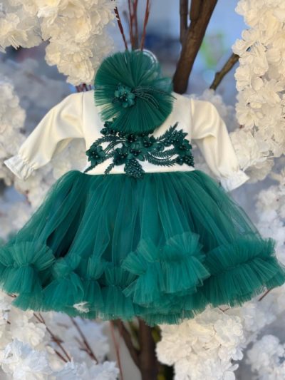 Rochie de ocazie fetita Smarald