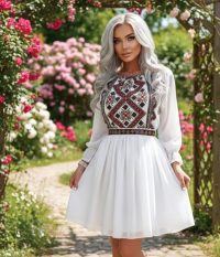 Rochie stilizata cu motive traditionale Magduta 2