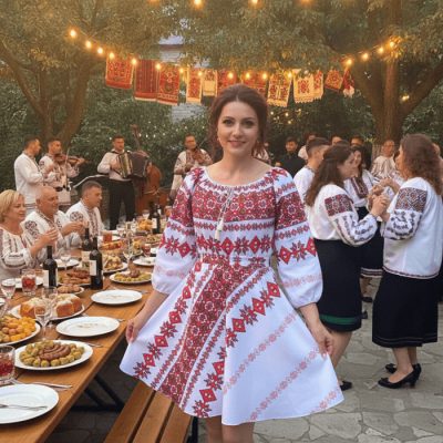 Rochie Traditionala stilizata cu Laura 6