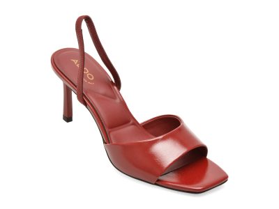 Sandale elegante ALDO rosii, ANDYA 606, din piele ecologica