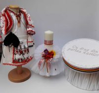 Set Botez Traditional Marina 7 - 3 piese   Botez Traditional : costumas, lumanare si cutie